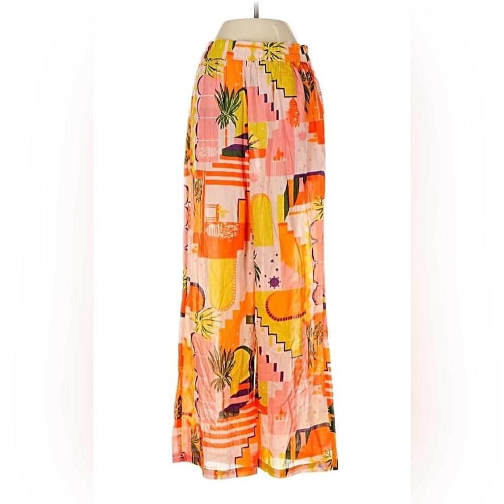 HAUTE HIPPIE NWT Elegant, Fun Cotton Pants. Mediterranean Cocktail Party Size S